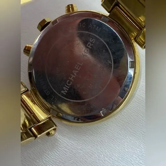 Michael KORS Parker Chronograph Champagne Dial Gold-tone Ladies Watch MK5701 - Picture 6 of 6